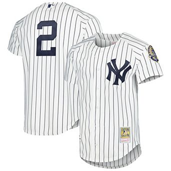 Men's Mitchell & Ness Derek Jeter White New York Yankees Cooperstown Collection Authentic Jersey