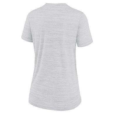 Women's Nike White San Francisco Giants City Connect Velocity Practice Performance V-Neck T-Shirt