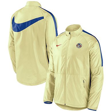 Men's Nike Yellow Club America Academy AWF Raglan Full-Zip Jacket