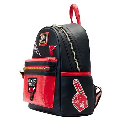 Loungefly Chicago Bulls Patches Mini Backpack