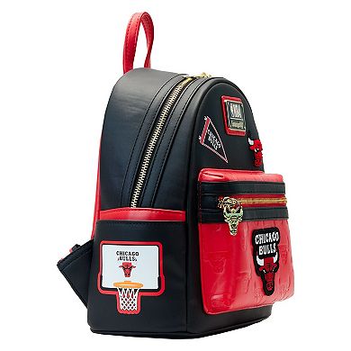 Loungefly Chicago Bulls Patches Mini Backpack