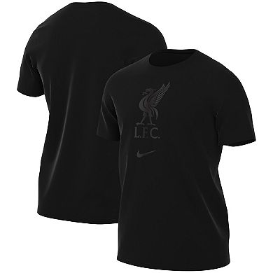 Men's  Nike Black Liverpool Crest  T-Shirt