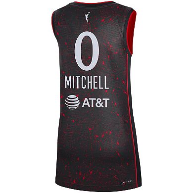 Women's Nike Kelsey Mitchell Black Indiana Fever 2021 Rebel Edition Victory Player Jersey