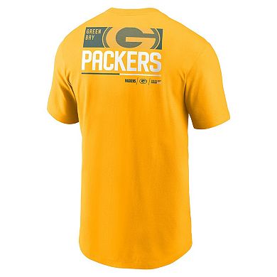 Men's Nike Gold Green Bay Packers Team Incline T-Shirt