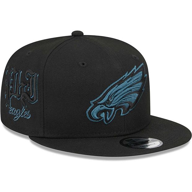 Philadelphia Eagles New Era Main Script 9FIFTY Snapback Hat - Black