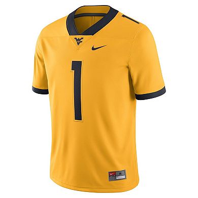 Men's Nike Gold West Virginia Mountaineers Alternate Game Jersey