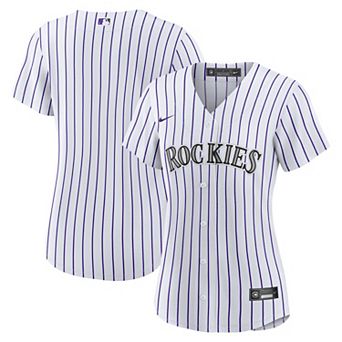 Women's Nike White Colorado Rockies Home Blank Replica Jersey