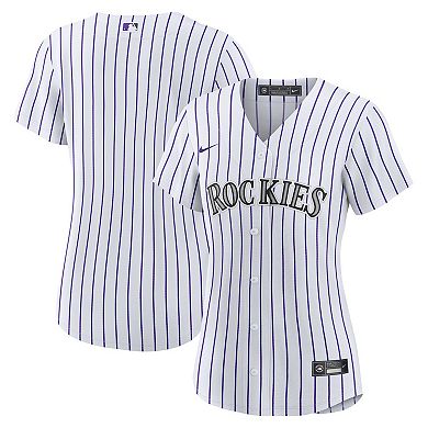 Women's Nike White Colorado Rockies Home Blank Replica Jersey