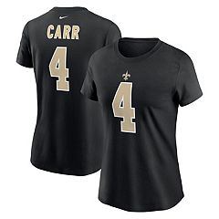 Women's Nike Black/White New Orleans Saints Nickname Tri-Blend Performance Crop  Top