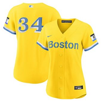 Women's Nike David Ortiz Gold Boston Red Sox City Connect Replica Player Jersey