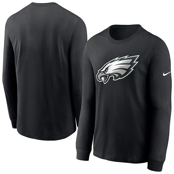 Men's Nike Black Philadelphia Eagles Primary Team Logo Long Sleeve T-Shirt