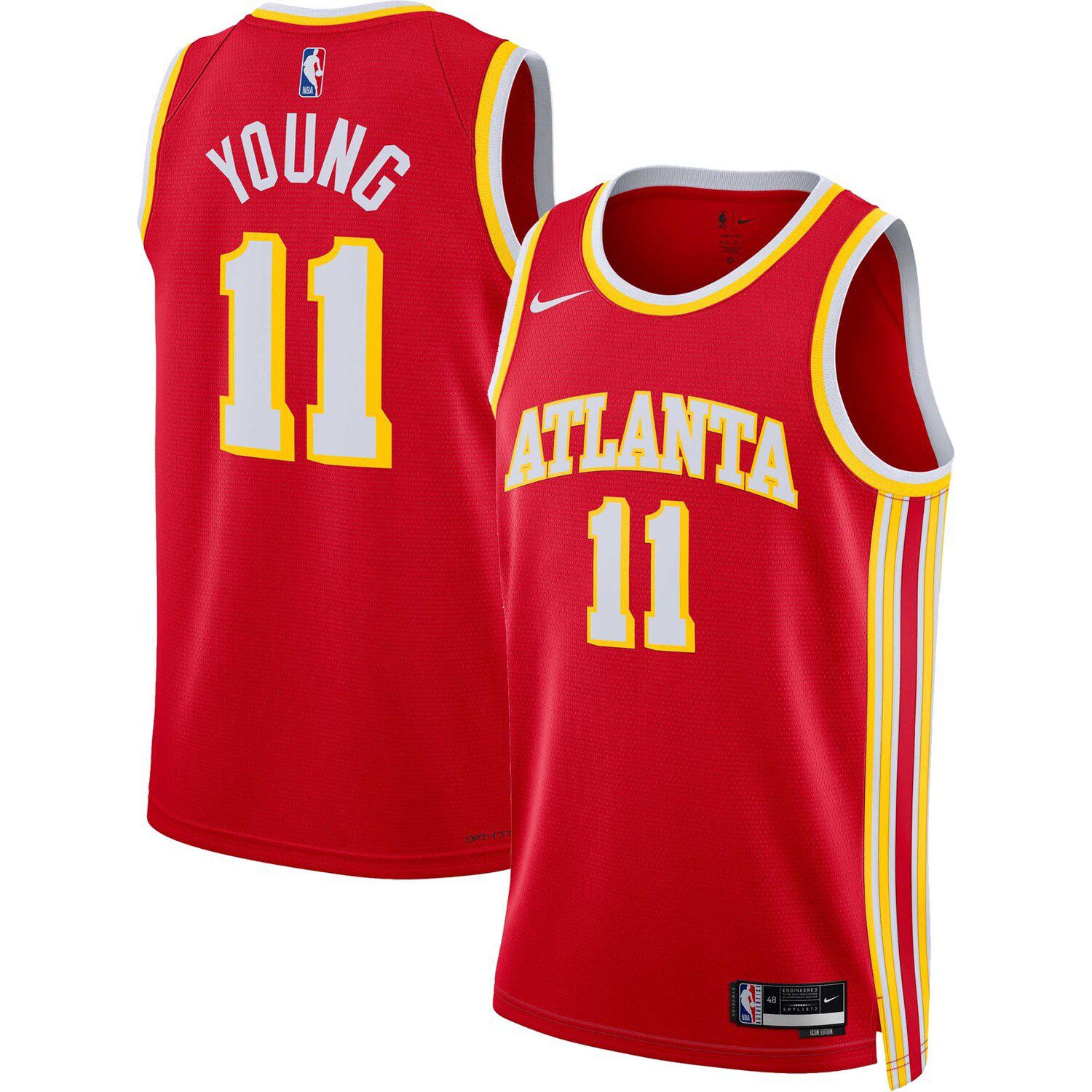 2022-23 Atlanta Hawks Nike City Edition Trae Young Jersey Size 56