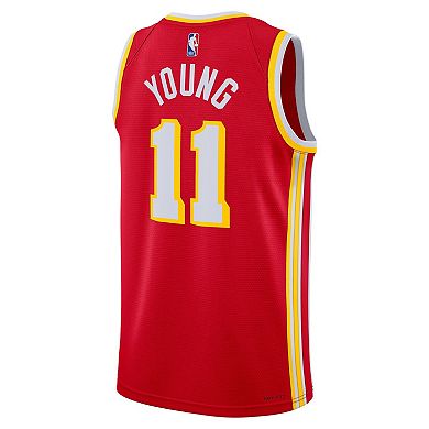 Unisex Nike Trae Young Red Atlanta Hawks 2022/23 Swingman Jersey - Icon Edition