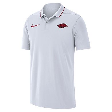 Men's Nike White Arkansas Razorbacks Coaches Performance Polo