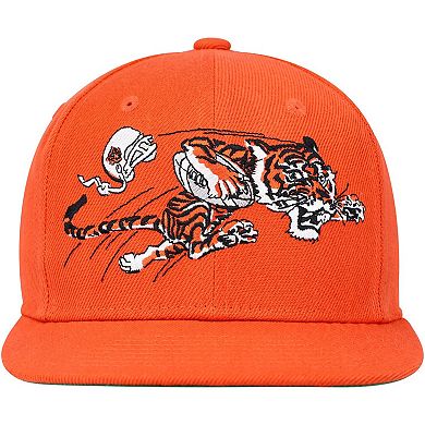 Youth Mitchell & Ness Orange Cincinnati Bengals Gridiron Classics Ground Snapback Hat