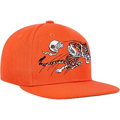 Youth Mitchell & Ness Orange Cincinnati Bengals Gridiron Classics Ground Snapback Hat