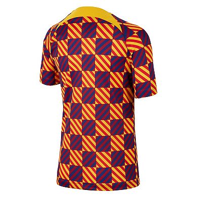 Youth Nike Yellow Barcelona Pre-Match Top