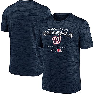 Men's Nike Navy Washington Nationals Authentic Collection Velocity Practice Performance T-Shirt