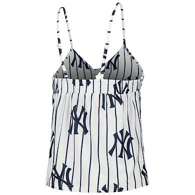 Women's Concepts Sport White New York Yankees Reel Allover Print Tank Top & Shorts Sleep Set