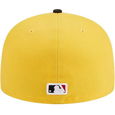 Men's New Era Yellow/Black Detroit Tigers Grilled 59FIFTY Fitted Hat
