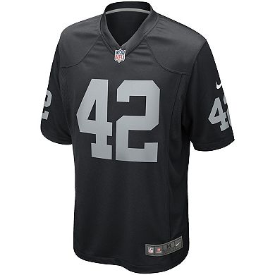 Men's Nike Ronnie Lott Black Las Vegas Raiders Game Retired Player Jersey