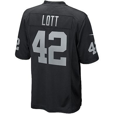 Men's Nike Ronnie Lott Black Las Vegas Raiders Game Retired Player Jersey