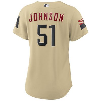 Women s Nike Randy Johnson Gold Arizona Diamondbacks City Connect Replica Player Jersey