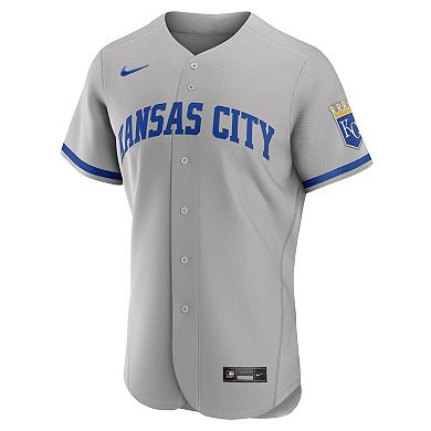 Men's Nike Gray Kansas City Royals 2022 Road Authentic Jersey