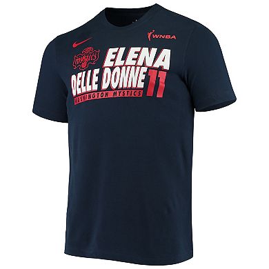 Men's Nike Elena Delle Donne Navy Washington Mystics Team Name & Number Performance T-Shirt