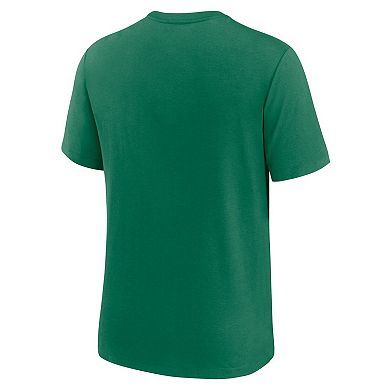 Men's Nike Oakland Athletics Green Authentic Collection Tri-Blend Performance T-Shirt
