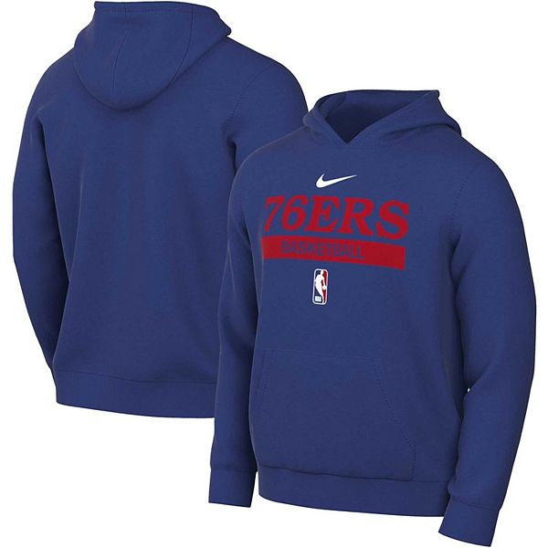 Youth Nike Royal Philadelphia 76ers Spotlight Performance Pullover Hoodie Size: Small
