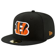 New Era Black Cincinnati Bengals Team Classic Trucker 9FIFTY Snapback Hat