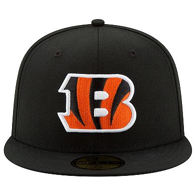 Men's New Era Black Cincinnati Bengals Team Basic 59FIFTY Fitted Hat
