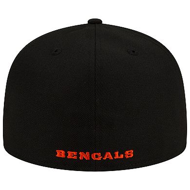 Men's New Era Black Cincinnati Bengals Team Basic 59FIFTY Fitted Hat
