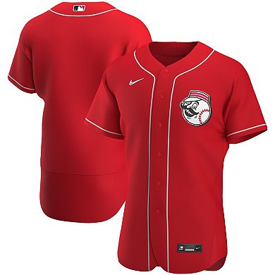 Men's Nike Scarlet Cincinnati Reds Alternate Authentic Team Logo Jersey