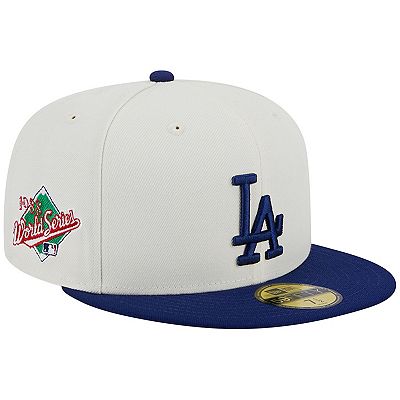 Men's New Era Stone/Royal Los Angeles Dodgers Retro 59FIFTY Fitted Hat