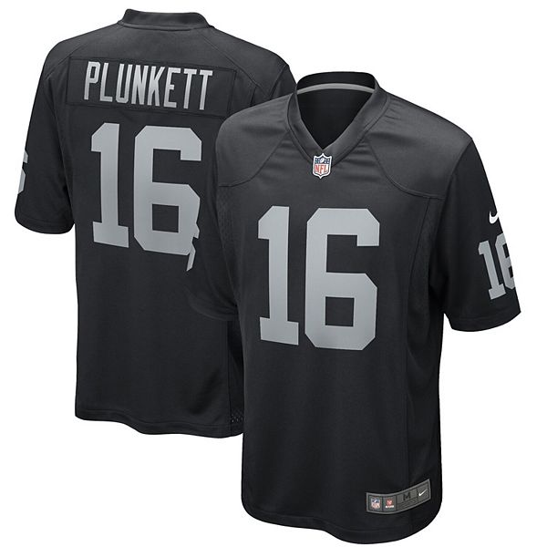 Men's Nike Jim Plunkett Black Las Vegas Raiders Game Retired Player Jersey Size: Large