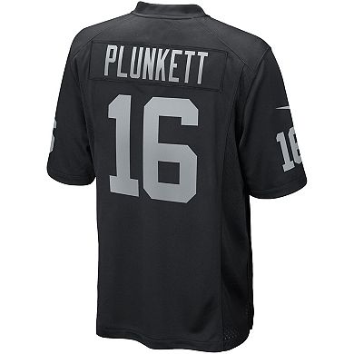 Men's Nike Jim Plunkett Black Las Vegas Raiders Game Retired Player Jersey