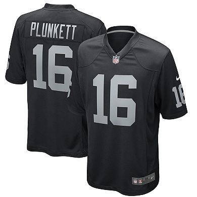 Men's Nike Jim Plunkett Black Las Vegas Raiders Game Retired Player Jersey