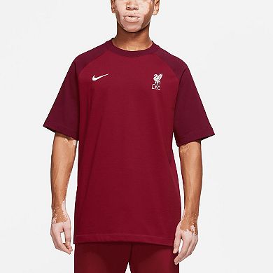 Men's Nike Red Liverpool Travel Raglan T-Shirt