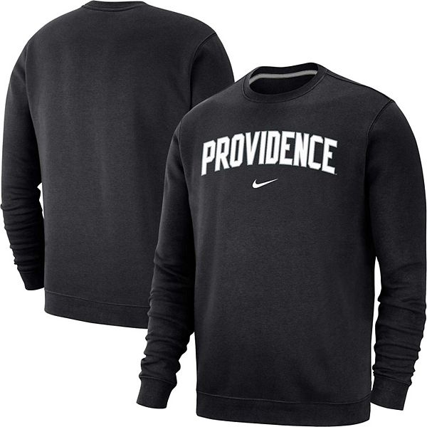 Men's Nike Black Providence Friars Arch Club Fleece Pullover Sweatshirt