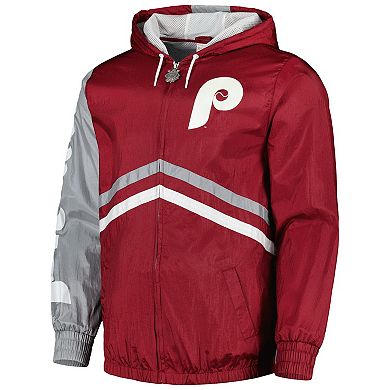 Men's Mitchell & Ness Red Philadelphia Phillies Undeniable Full-Zip ...