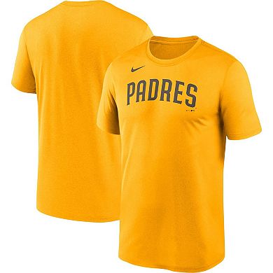 Men's Nike Gold San Diego Padres Wordmark Legend Performance Big & Tall ...