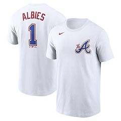 Men's Atlanta Braves Ozzie Albies Nike White 2022 Gold Program Authentic  Player Jersey