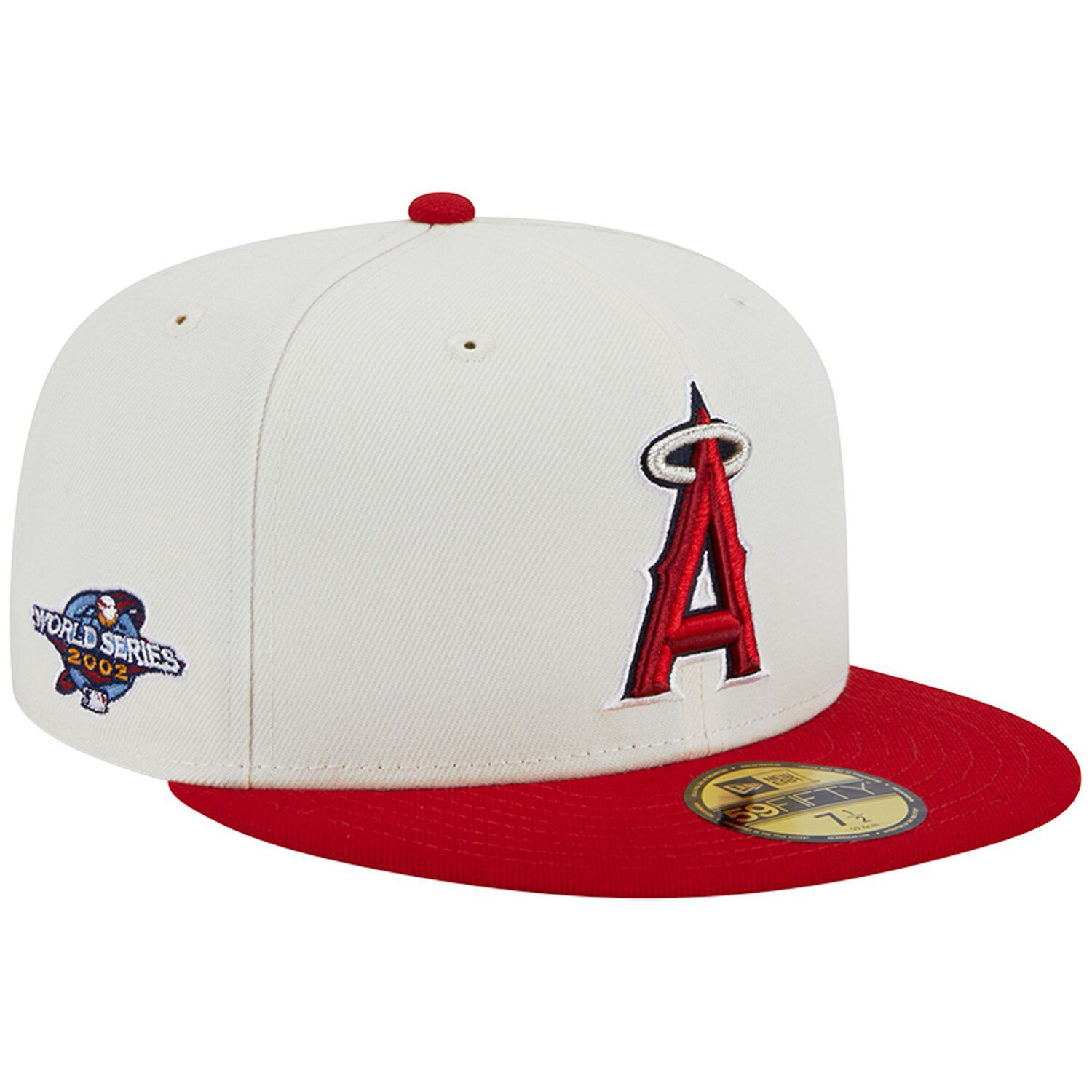 Los Angeles Angels Pro Standard 2002 World Series Old English Snapback Hat  - Red