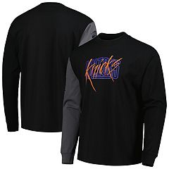 Men's '47 White New York Knicks City Edition Downtown Franklin Long Sleeve T-Shirt Size: Large