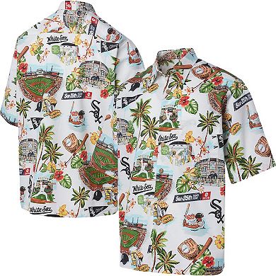 Men's Reyn Spooner White Chicago White Sox Scenic Button-Up Shirt