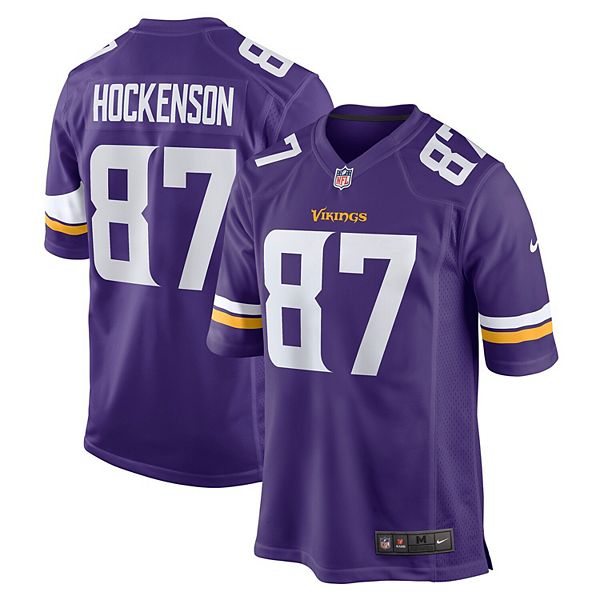 Men's Nike T.j. Hockenson Purple Minnesota Vikings Game Player Jersey Size: Small