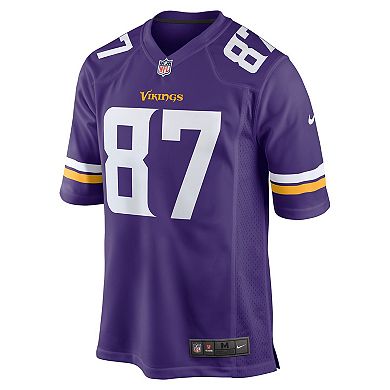 Men's Nike T.J. Hockenson Purple Minnesota Vikings Game Player Jersey