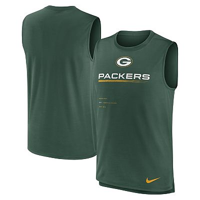 Men s Nike Green Green Bay Packers Muscle Trainer Tank Top